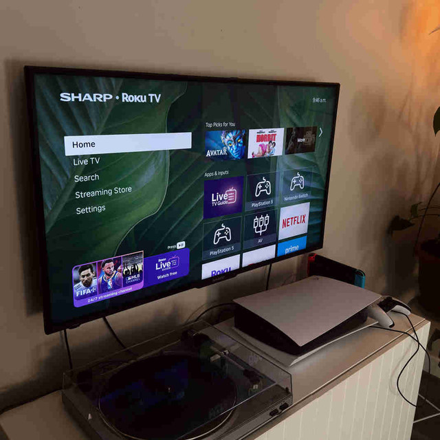 Sharp Roku 43” 4k Smart TV