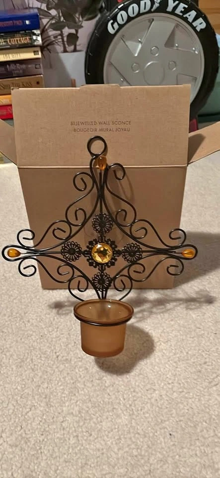 Avon Bejeweled Wall Sconce (New in Box)