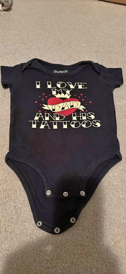 Spencer’s Baby Black Onesie 12 months