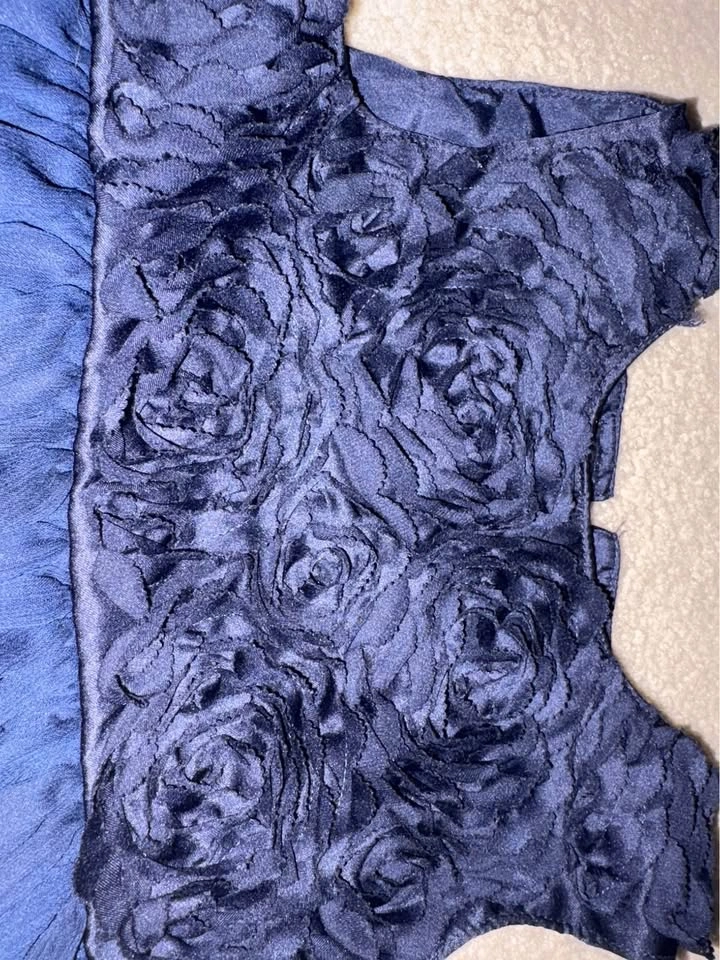 Carter's Holiday Navy Blue Floral Dress 24 Months - photo 2