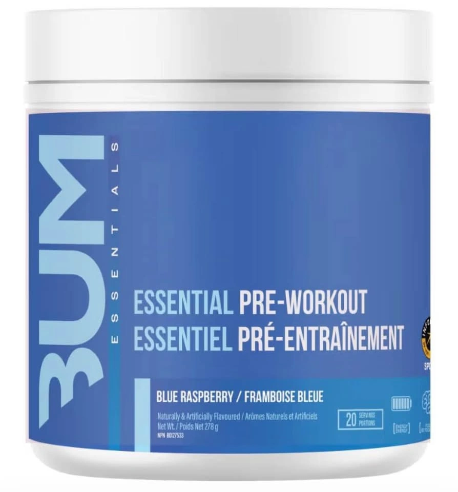 BUM RAW Essentials Pre-Workout Blue Raspberry (30 Servings) - photo 2