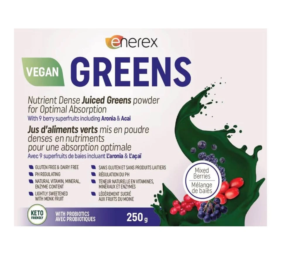 Enerex Greens Mixed Berries Powder 250g - photo 3