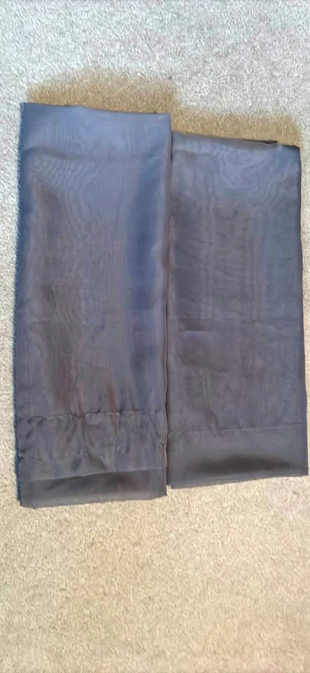 Sheer Grey Drapery Panels 84” x 59” (2 Panels)