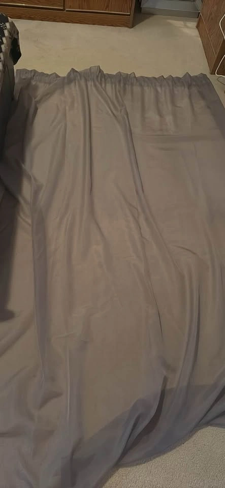 Sheer Grey Drapery Panels 84” x 59” (2 Panels) - photo 2