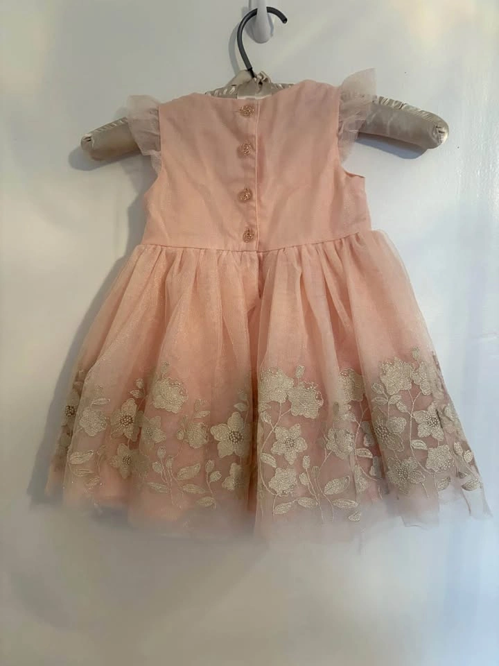 Catherine Malandrino Blush Pink and Gold Dress 18 Months Easter - photo 2