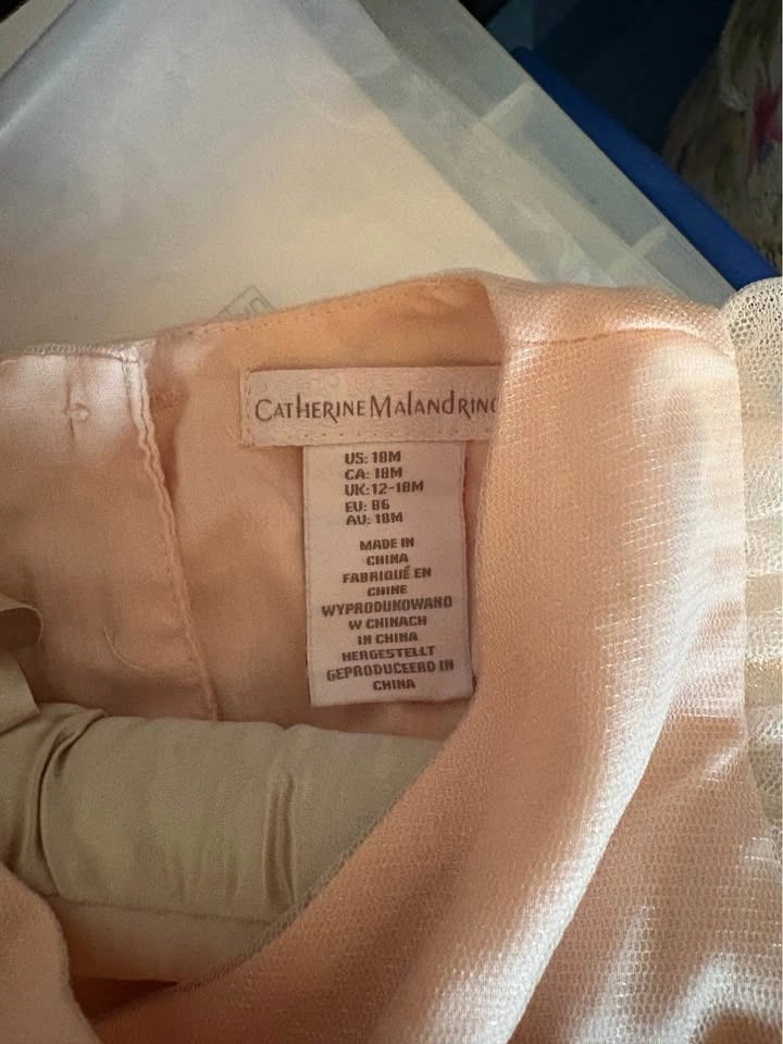 Catherine Malandrino Blush Pink and Gold Dress 18 Months Easter - photo 3