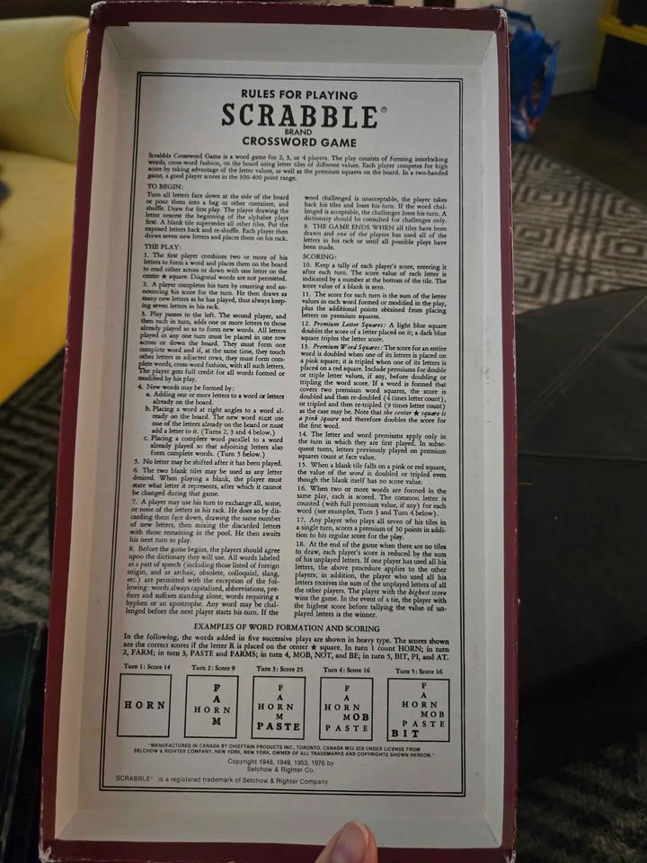 Vintage Scrabble (1982) - photo 4