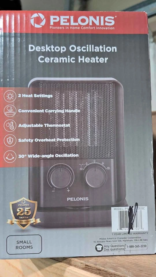 Pelonis Desktop Oscillation Ceramic Heater