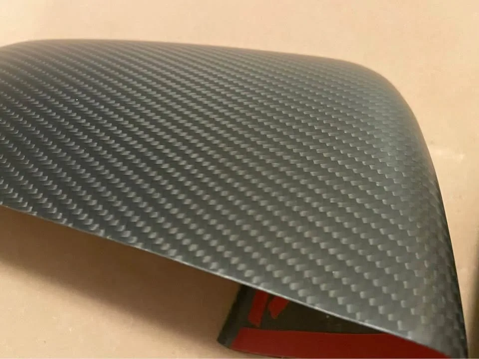 Tesla Model Y Matte Carbon Mirror Caps image indicator(4)