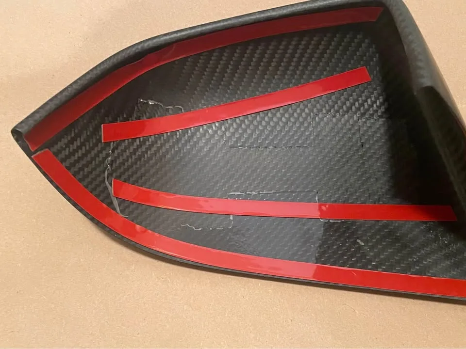 Tesla Model Y Matte Carbon Mirror Caps image indicator(7)