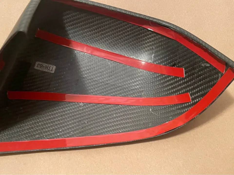 Tesla Model Y Matte Carbon Mirror Caps image indicator(8)