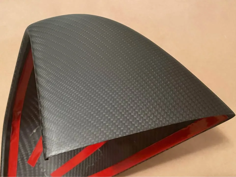 Tesla Model Y Matte Carbon Mirror Caps image indicator(9)