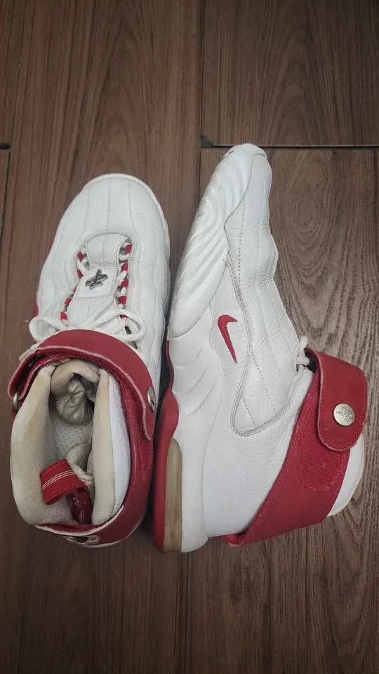 Vintage 2005 Nike Air Max Penny IV Hardaway white red us 11 image indicator(2)