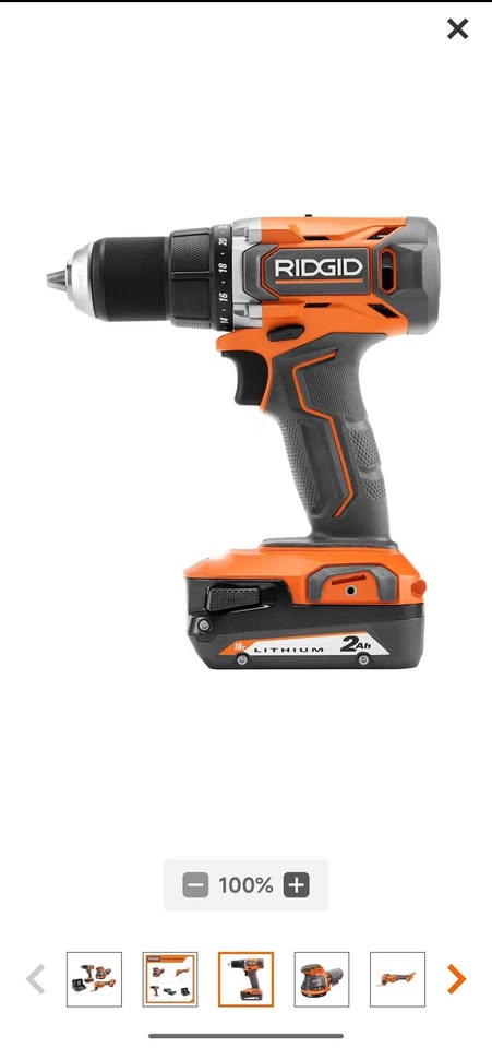 RIDGID 18V Cordless 3-Tool Combo Kit - photo 3