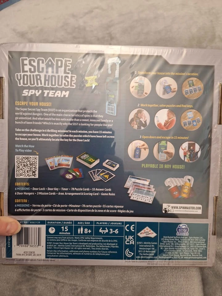 Escape Your House Spy Team Board Game - photo 2