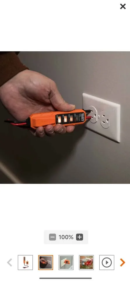 Klein Tools AC/DC Voltage and Receptacle Electrical Test Kit image indicator(4)