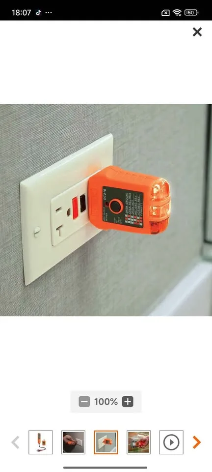 Klein Tools AC/DC Voltage and Receptacle Electrical Test Kit image indicator(5)