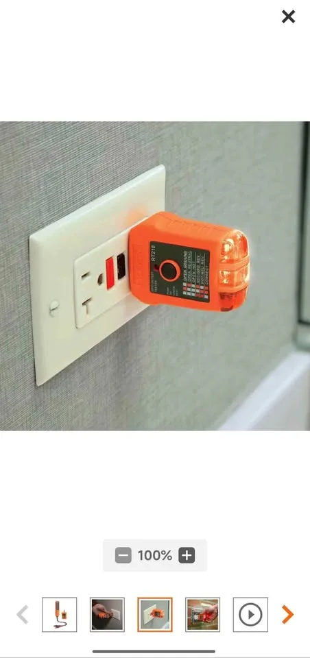 Klein Tools AC/DC Voltage and Receptacle Electrical Test Kit image indicator(6)