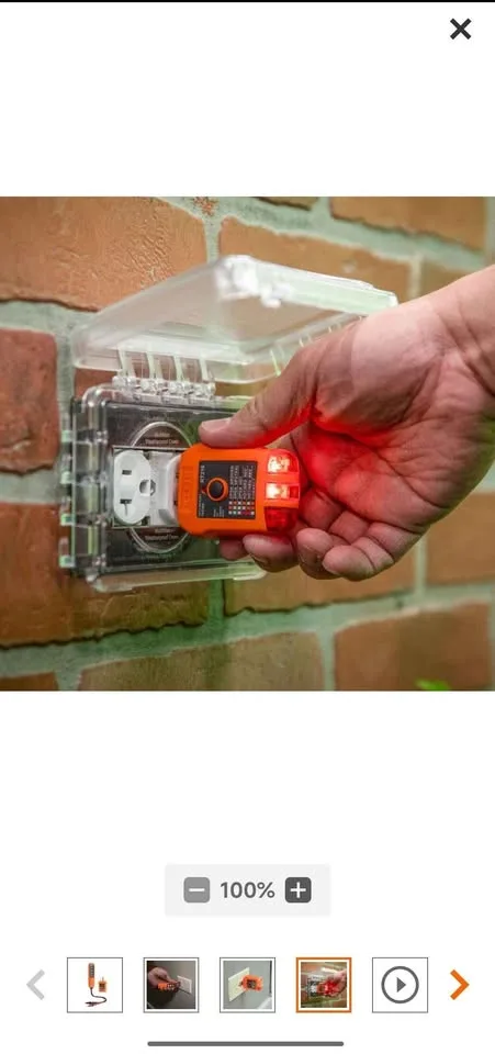 Klein Tools AC/DC Voltage and Receptacle Electrical Test Kit image indicator(7)