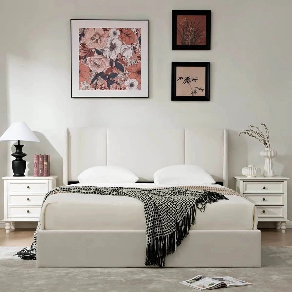 Modern Hydraulic Lift-Up Storage Bed