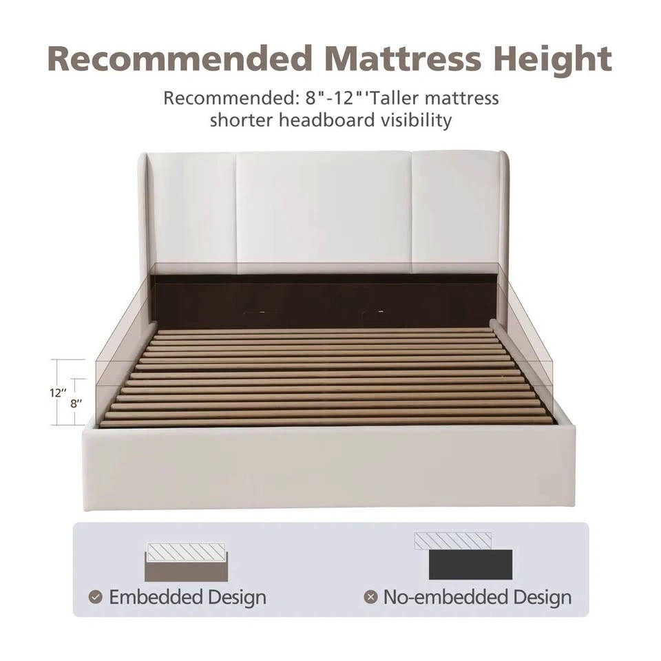 Modern Hydraulic Lift-Up Storage Bed - photo 5