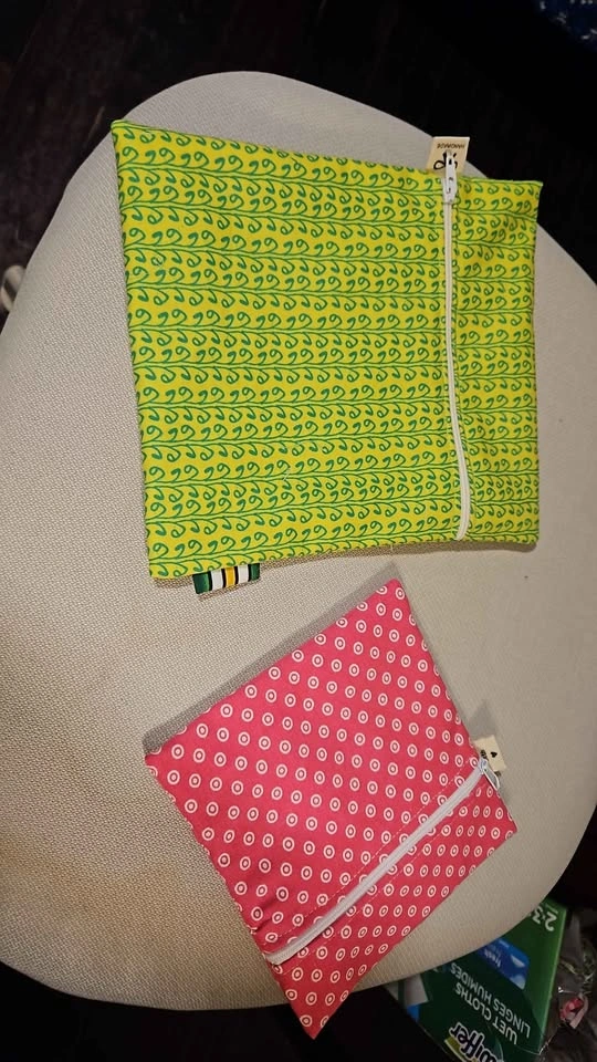 All occasion Handmade Reusable Zipper Pouches. Fully lined inner - photo 2