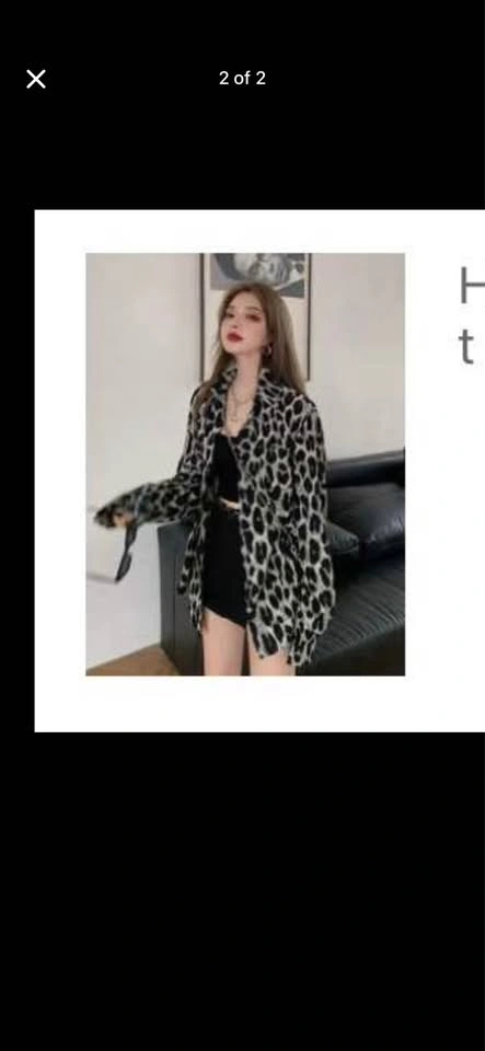 SHEIN Leopard Button Front Shirt - photo 2