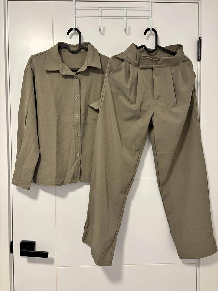 SHEIN Buttoned Top and Pants - Size XS
