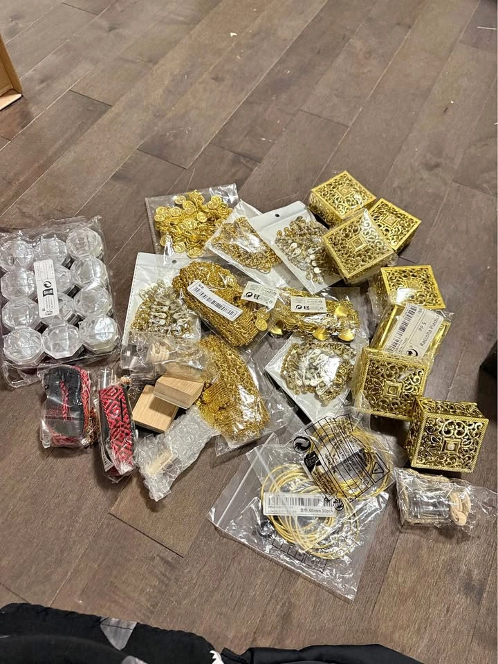 Large Craft Supply Bundle - Gold Theme