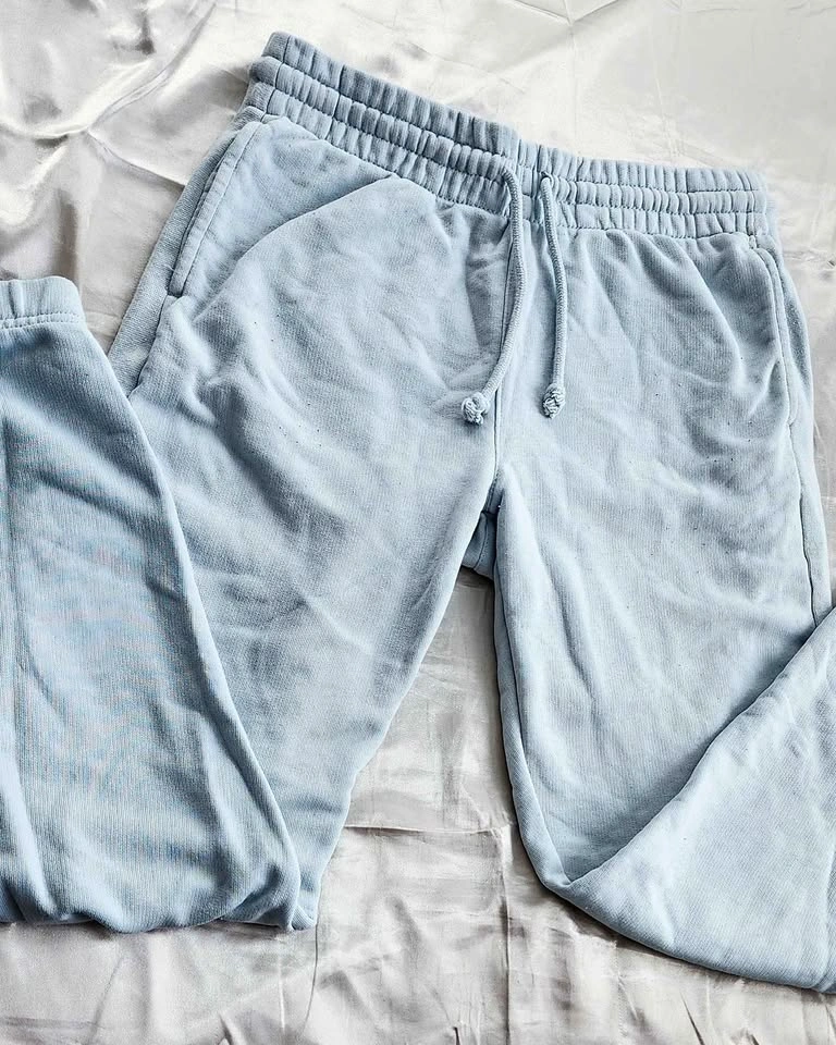 TNA Airy AF Cuffed Sweatpants - Light Blue - Size XS
