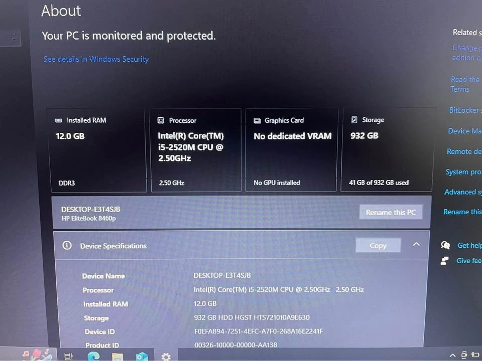 HP Elitebook 8460p Core I5 - photo 5