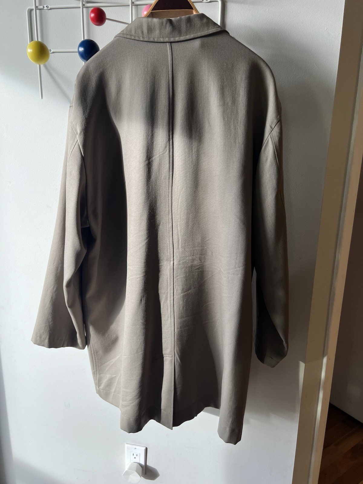 Men's Perry Ellis Portfolio Trench Coat, Beige, 44R - photo 2