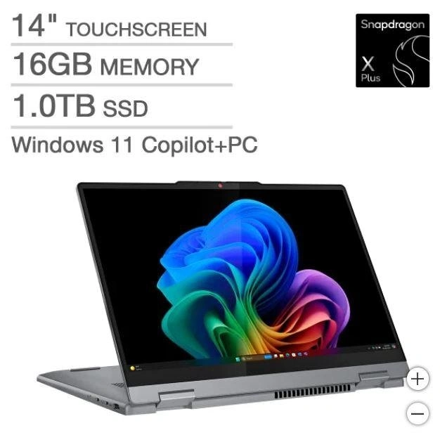 Lenovo Ideapad 5x 14" 2-in-1 Laptop - Snapdragon X Plus, OLED, 1