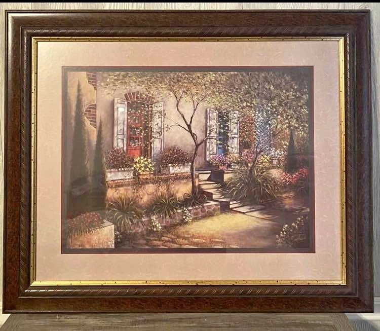Vintage Home Interior Framed Print