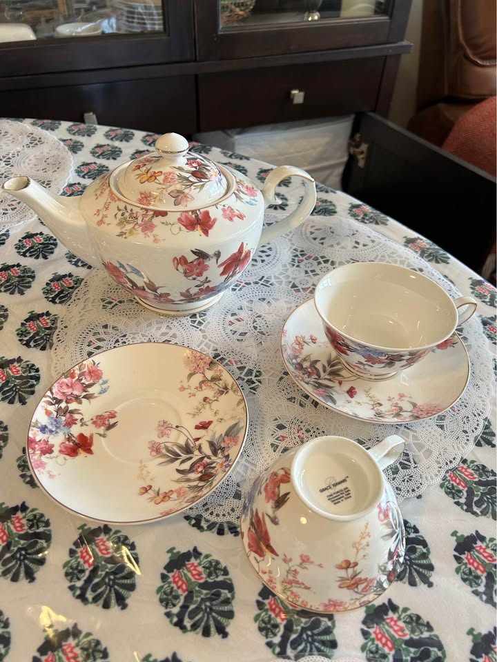 2 Teacup Set with Teapot for 2 - photo 2