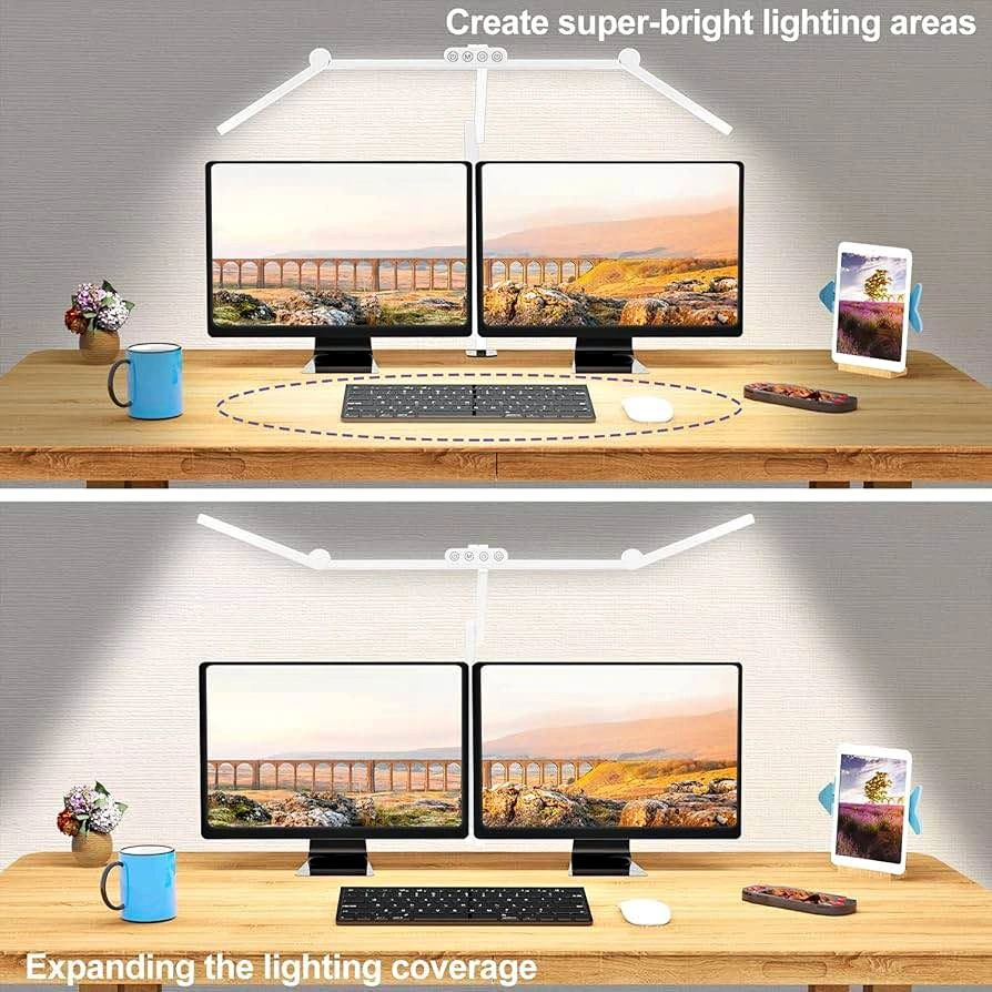 Micomlan LED Desk Lamp with Clamp – Dimmable & Adjustable – New