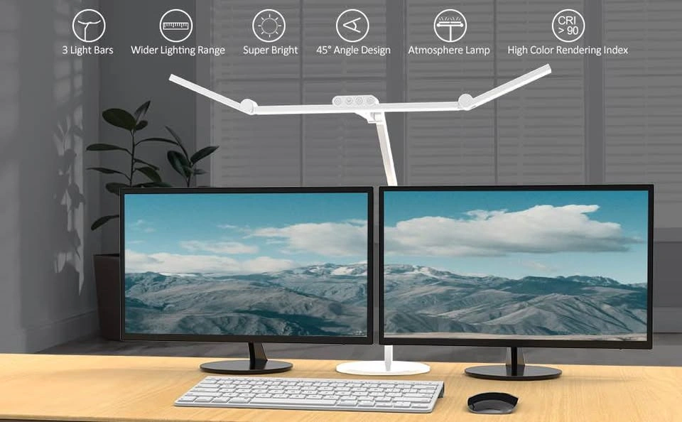 Micomlan LED Desk Lamp with Clamp – Dimmable & Adjustable – New - photo 4