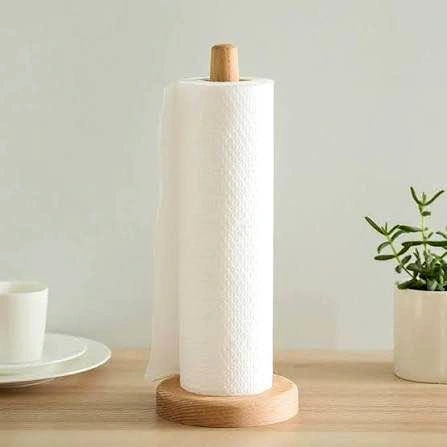 Brand New Bamboo Paper Towel Holder – Wooden Stand