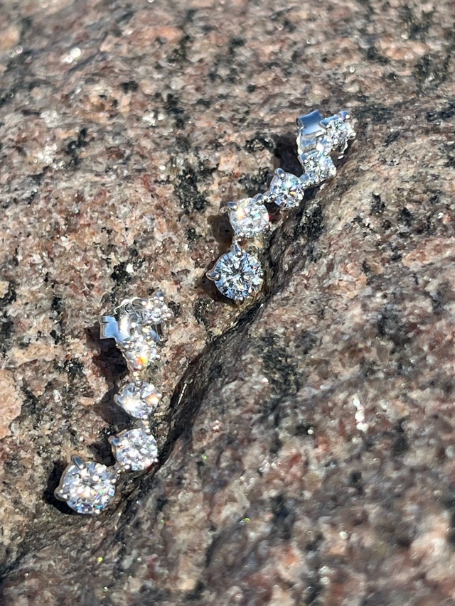925 Sterling Silver CZ Earrings