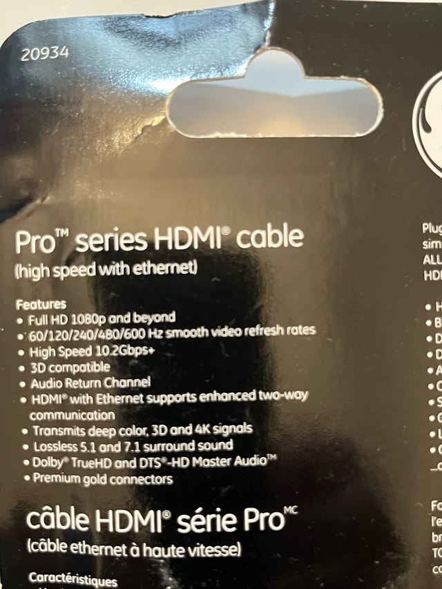 Unopened Cables $2 ea. HDMI, Cat 6 Ethernet - photo 3