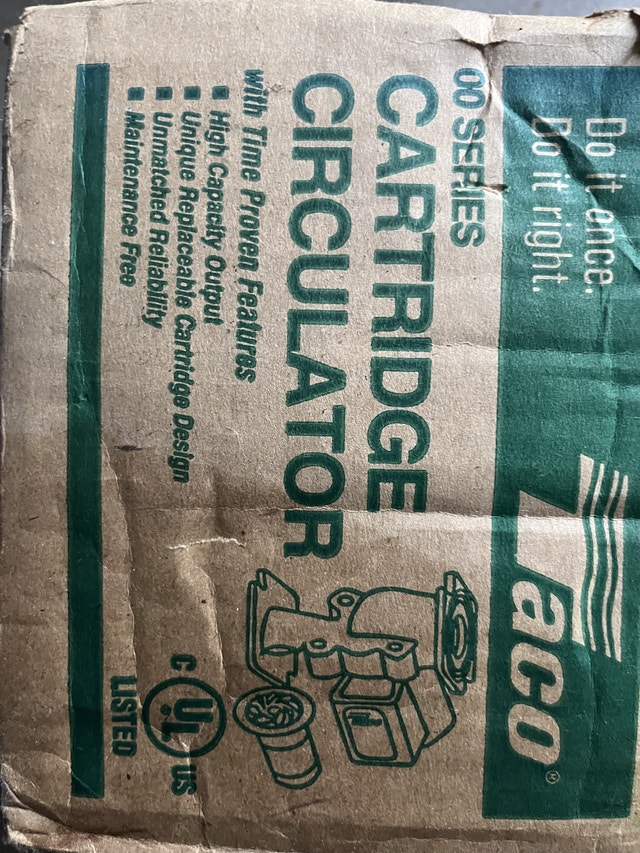 TACO 007 SERIES CARTRIDGE CIRCULATOR