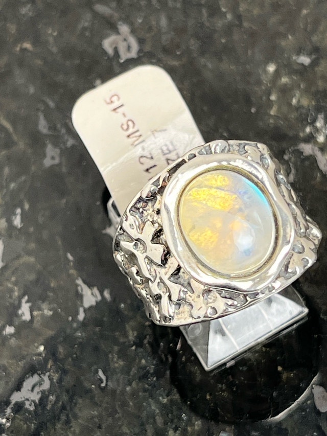 New 925 Sterling Silver Labradorite Ring - Size 9