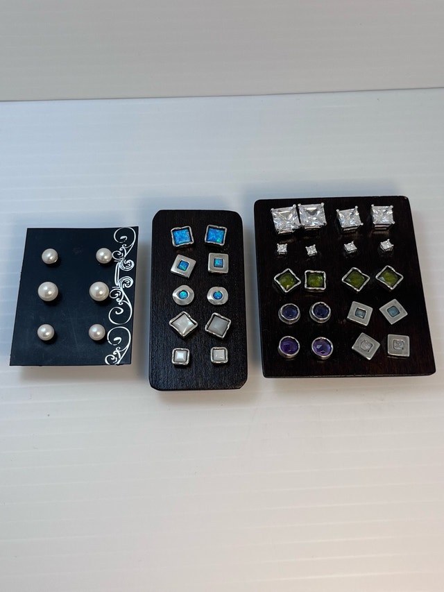 New Various 925 Sterling Silver Earrings - photo 2