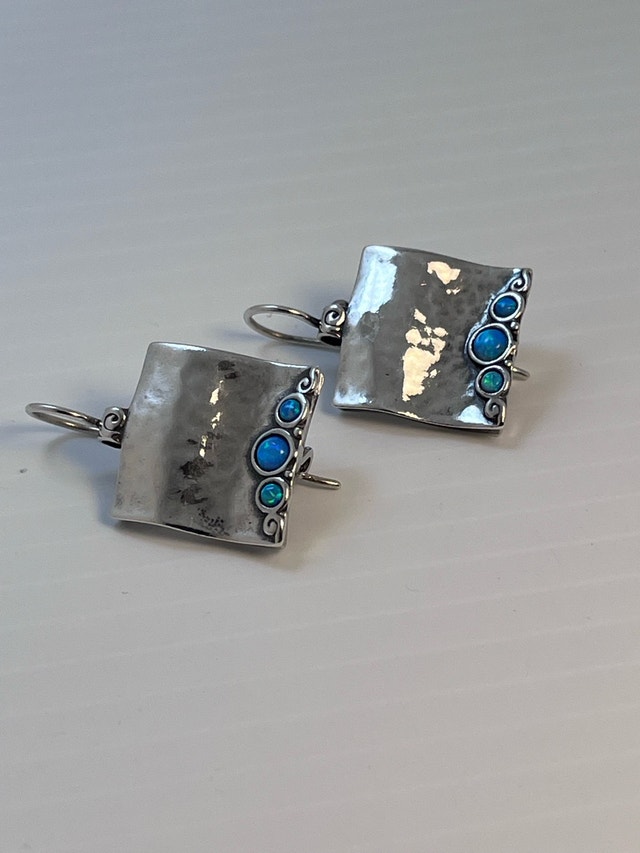 New 925 Opal Earrings - photo 4