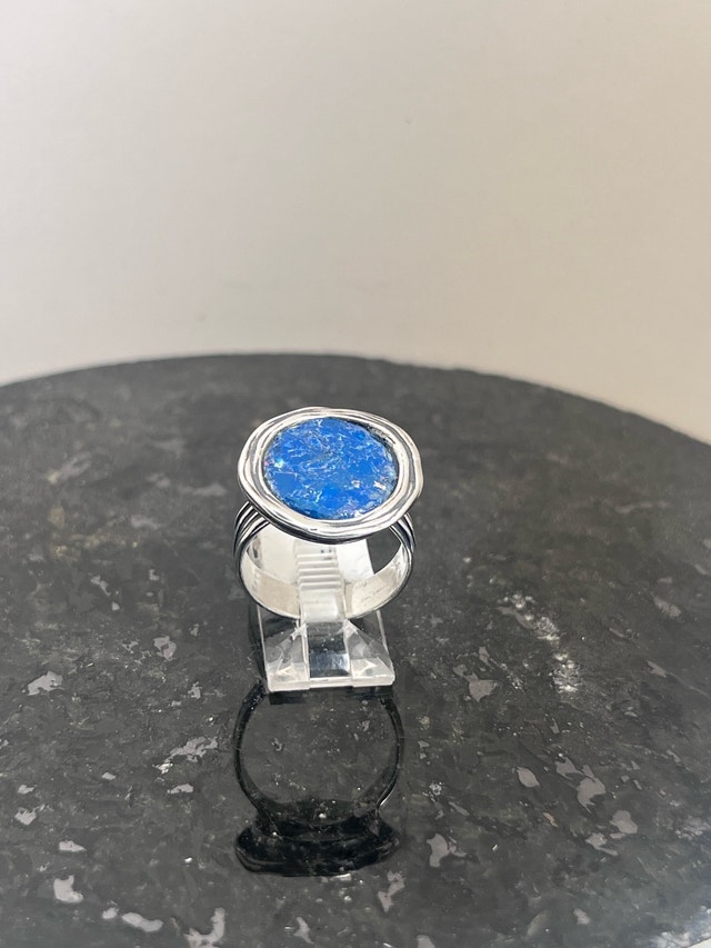 New 925 Roman Glass Ring Size-7 - photo 3