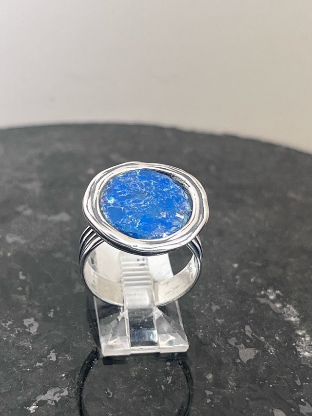 New 925 Roman Glass Ring Size-7 - photo 4