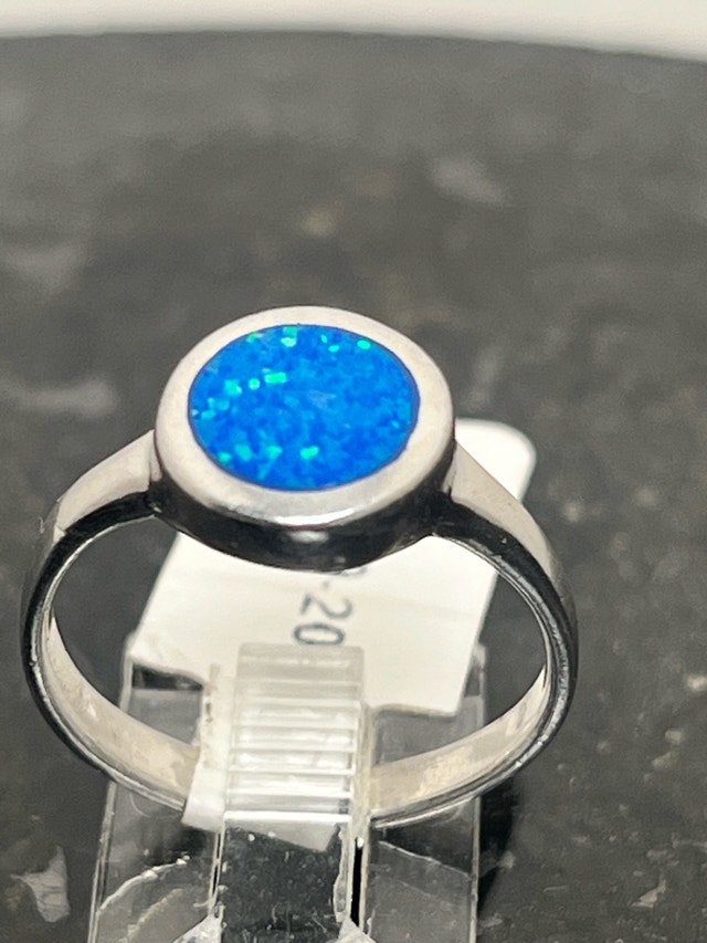 New 925 Sterling Silver Opal Ring - Size 7 - photo 4