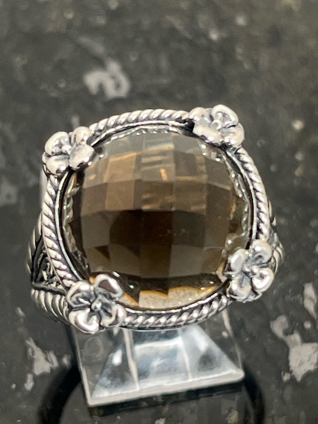 New 925 Smokey Quartz Ring Size-8 - photo 5