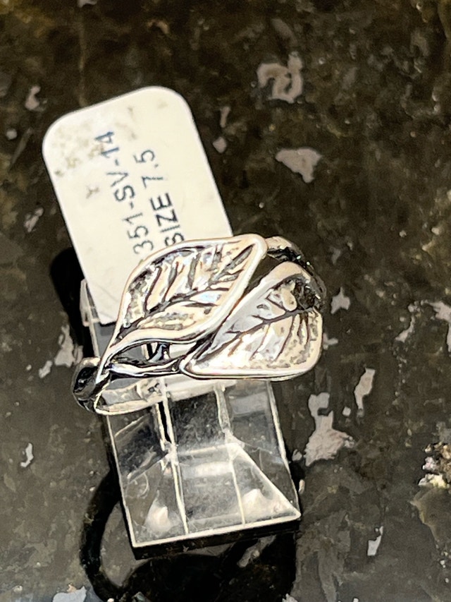 New 925 Sterling Silver Leaf Ring - Sizes 5.5-8.75 - photo 4