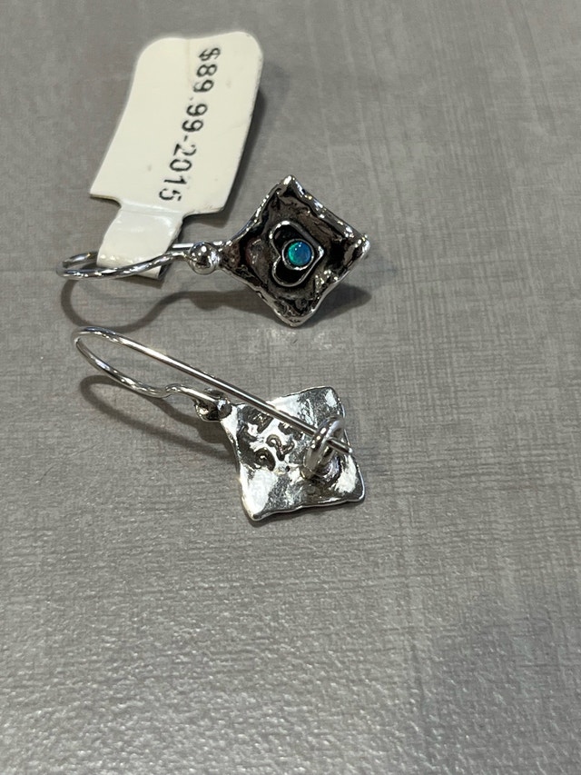 New Sterling Silver Opal Earrings - photo 3